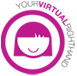 Virtual lady logo